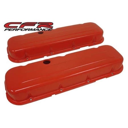 Cfr Performance CFR HZ-9236-PO 1965-95 Chevy Big Block 396-427-454-502 Short Steel Valve Covers - Orange HZ-9236-PO